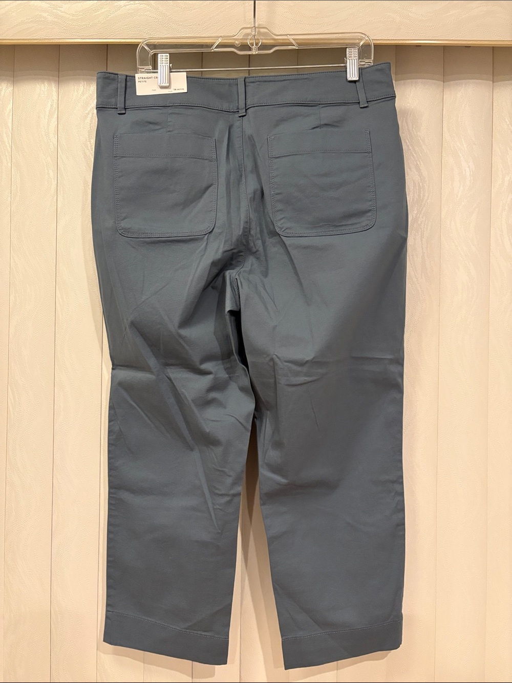 LOFT Slate Blue Women's Straight Crop Trousers - Picture 2 of 4